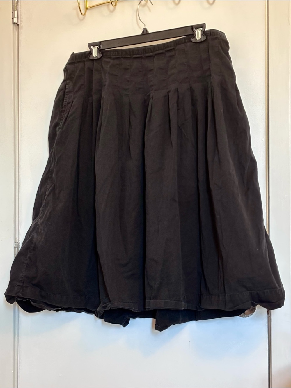 Women's Full A-Line Skirt in Black